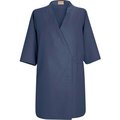 Vf Imagewear Red Kap¬Æ Collarless Butcher Wrap W/o Pockets, Navy, Polyester/Combed Cotton, L WP18NVRGL